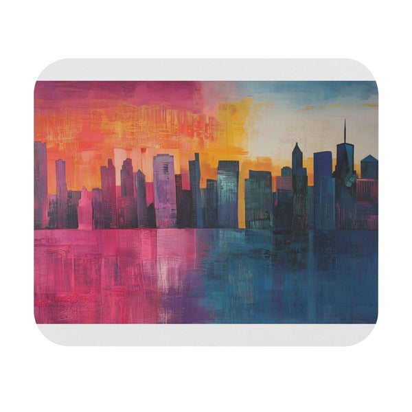 NYC Skyline Sunset Mouse Pad