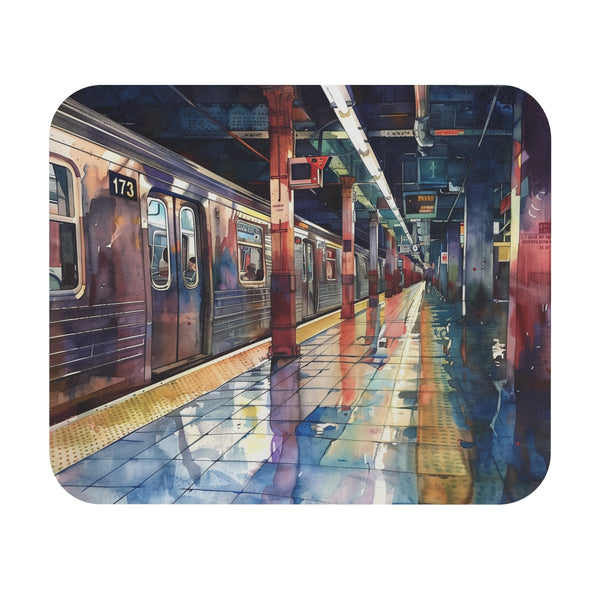 NYC Subway Watercolor Mouse Pad