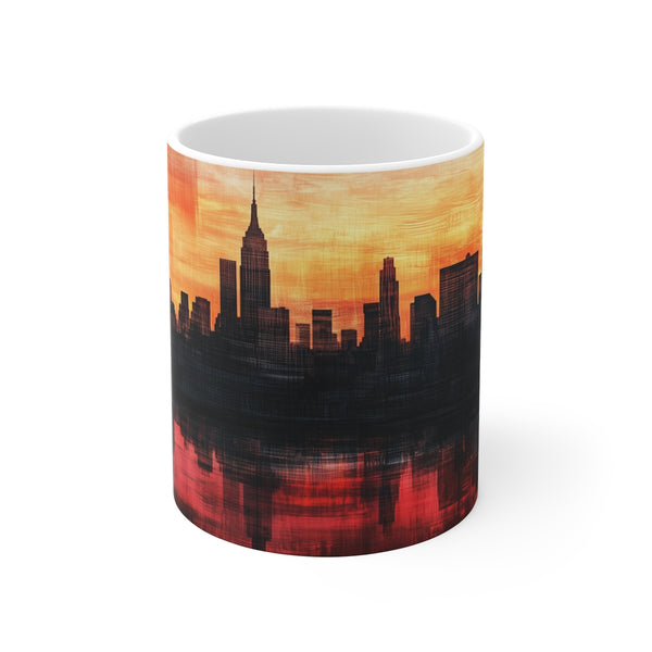 "NYC Sunset Skyline Coffee Mug"