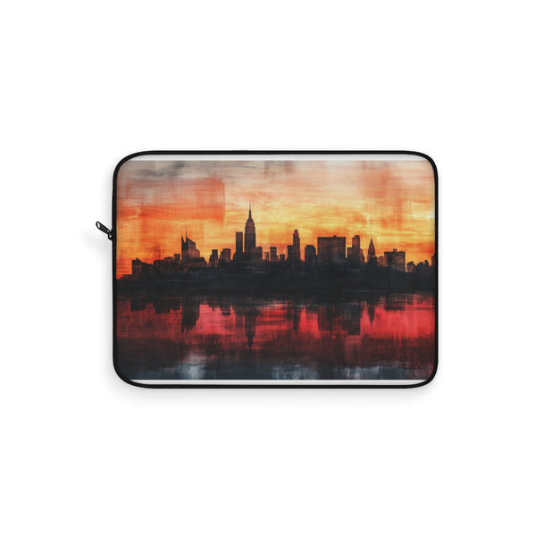"NYC Sunset Skyline Laptop Sleeve"