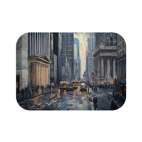 "NYC Wall Street Inspired Bath Mat"