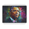 Obama Neon Watercolor Mouse Pad