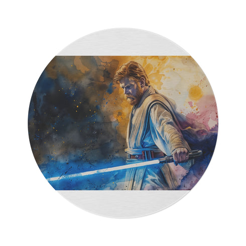"Obi Wan Blue Lightsaber Rug"