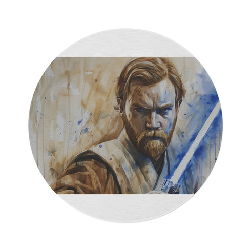 "Obi Wan Lightsaber Round Rug"