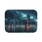 "Ocean Blue Bath Mat Tower"