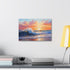 Ocean Glow at Dusk canvas - serene ocean scene at twilight.