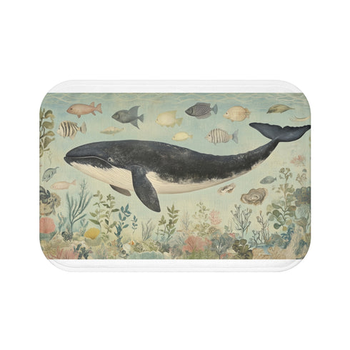 Ocean Life Vintage Bath Mat