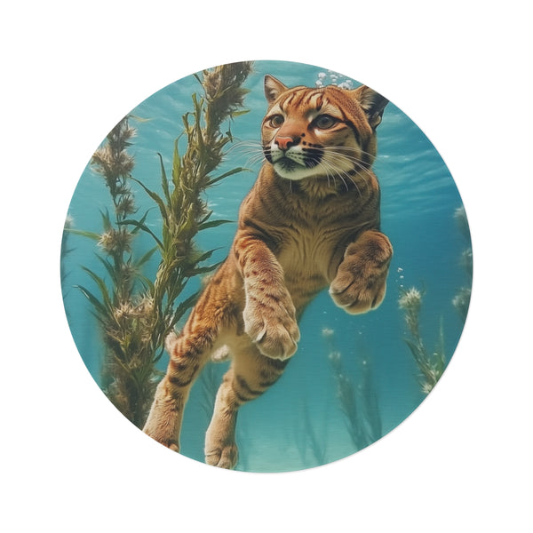 "Ocean Oasis Round Swimming Rug"