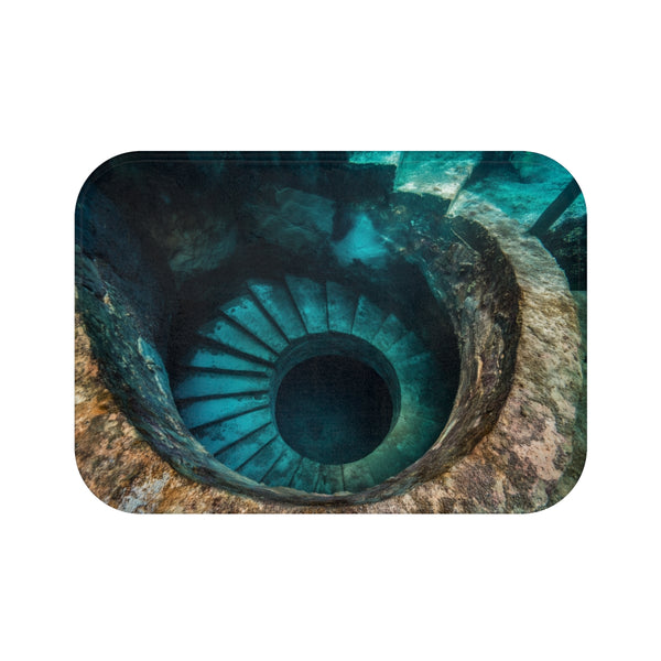 "Ocean Wave Inspired Bath Mat"