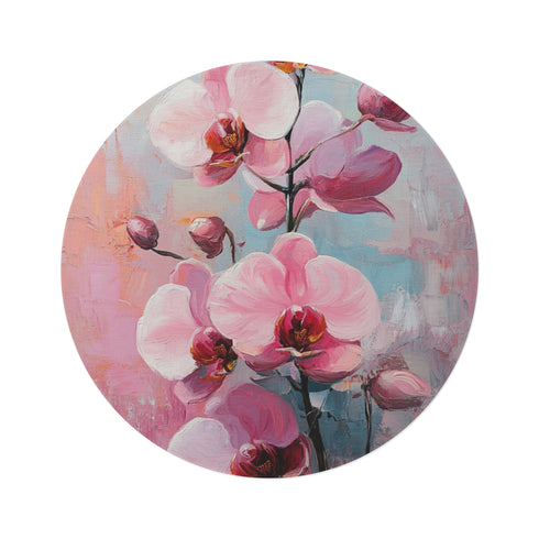 "Oil Painting Style Round Rug"