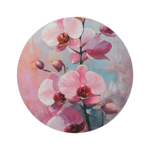 "Oil Painting Style Round Rug"