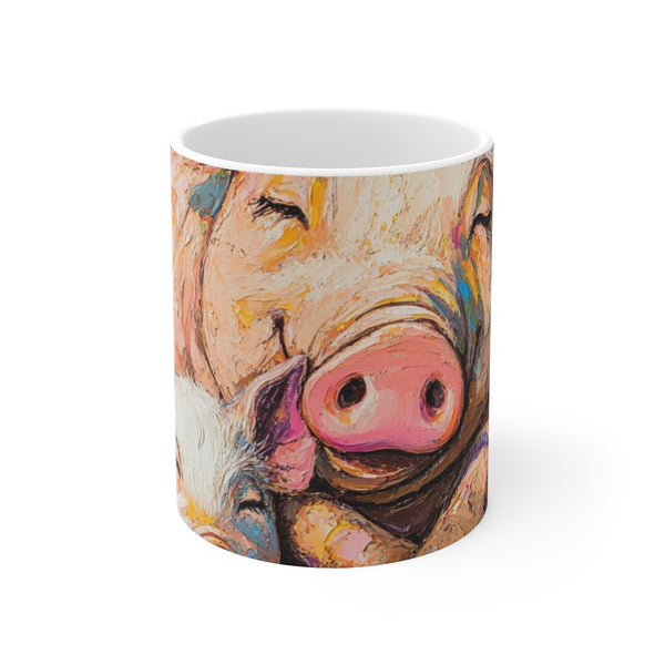 "Oink-tastic Pig Family Mug"