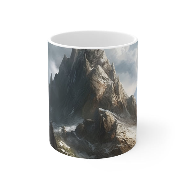 "Olympian Elegance: Mount Olympus Mug"