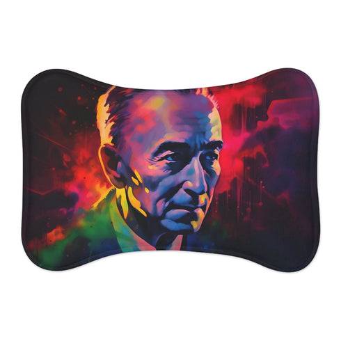 "Oppenheimer Neon Watercolor Pet Mat"