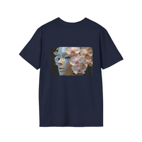 Orchid Blossom Robot Face Shirt