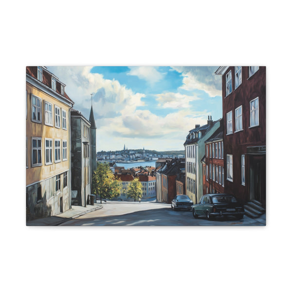 Oslo Cityscape Canvas Print Art.