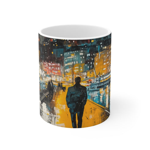 "Oslo Enchantment: Artistic Coffee Mug"