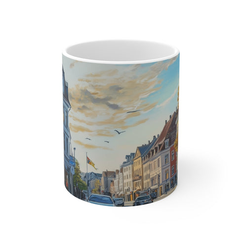 Oslo Norway Painted Coffee Mug