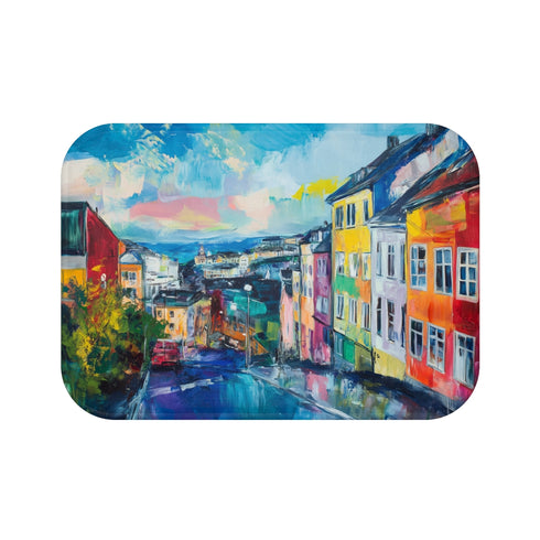 "Oslo Norway Painting Bath Mat"