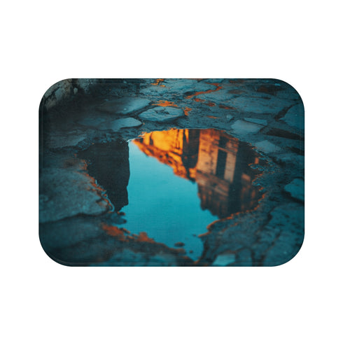 "Otherworldly Puddle Portal Bath Mat"