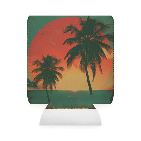 Palm Paradise Sunset Can Cooler