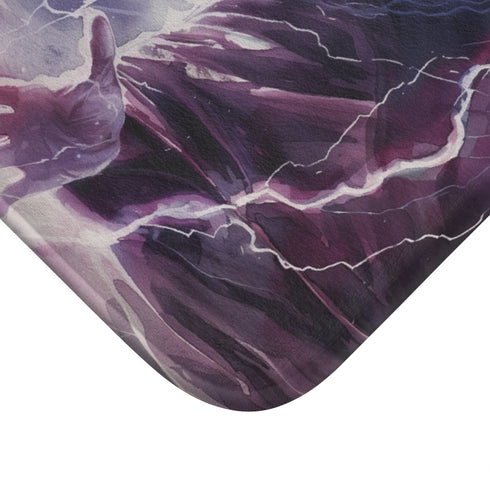 Palpatine Star Wars Force Luxury Memory Foam Bath Mat - Microfibre Texture Close-Up