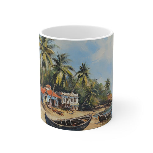 "Panaji Goa Painting Mug: Vibrant"