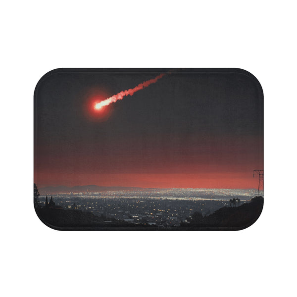 "Panalifam Flare Bath Mat: Retro Futuristic Style"