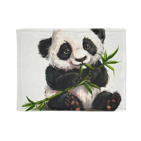 "Panda Paradise Bamboo Bed Cover"