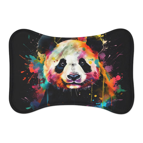"Panda Paradise Watercolor Pet Mat"