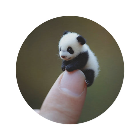 "Panda Peek Finger Rug"