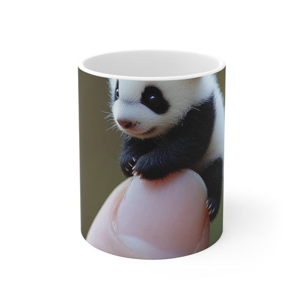 "Panda Perch Finger Coffee Mug"