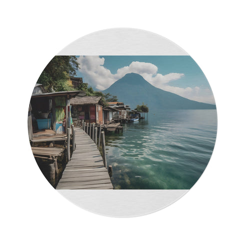 "Paradise Found: Lake Atitlan Rug"