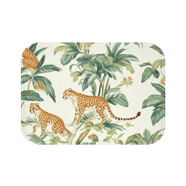 "Paradise Leaf Tropical Bath Mat"