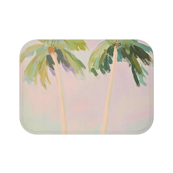"Paradise Palm Tree Bath Mat"