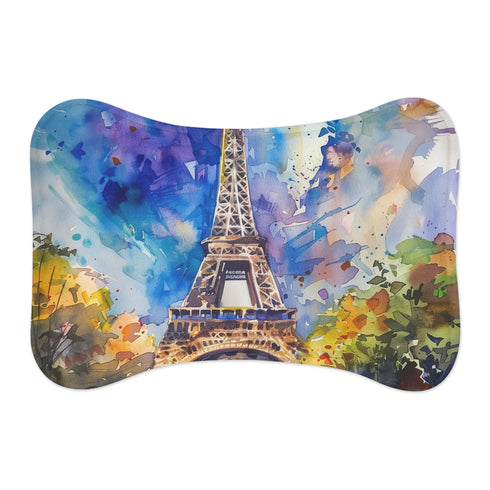 "Paris Paws: Eiffel Tower Pet Mat"