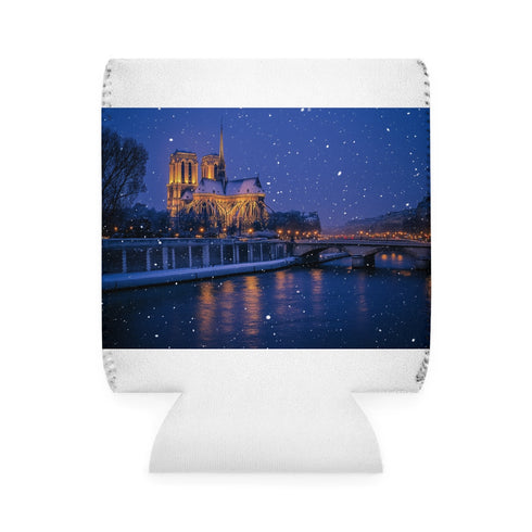 Paris Snow Night Can Cooler