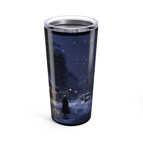 Paris Snow Night Drinking Bottle