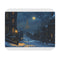 Paris Snow Night Mouse Pad Eiffel Tower