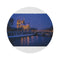 "Paris Snow Night Round Rug"