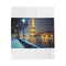 Paris Snow Plush Blanket: Cozy Elegance