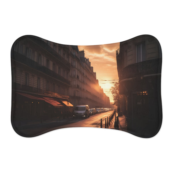 Paris Sunset Streets Pet Mat