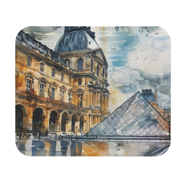 Paris Watercolor Mouse Pad Louvre Charm