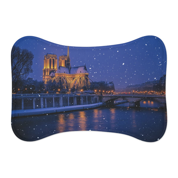 Paris Winter Wonderland Pet Mat