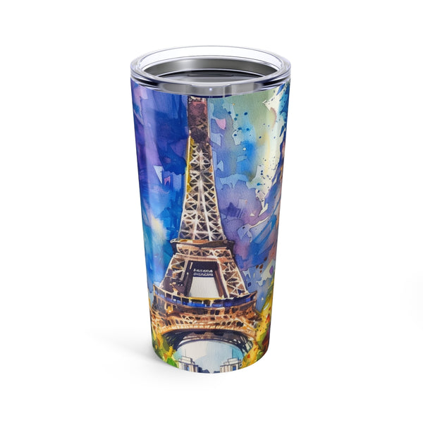 Parisian Eiffel Tower Watercolor Bottle