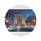 "Parisian Snow Night Round Rug"