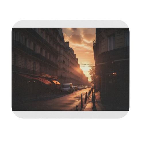 Parisian Sunset Streets Mousepad