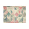 "Pastel Geometrics Bed Cover: Dreamy Geometric Patterns"