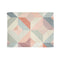 "Pastel Geometrics Dreamy Bed Cover"