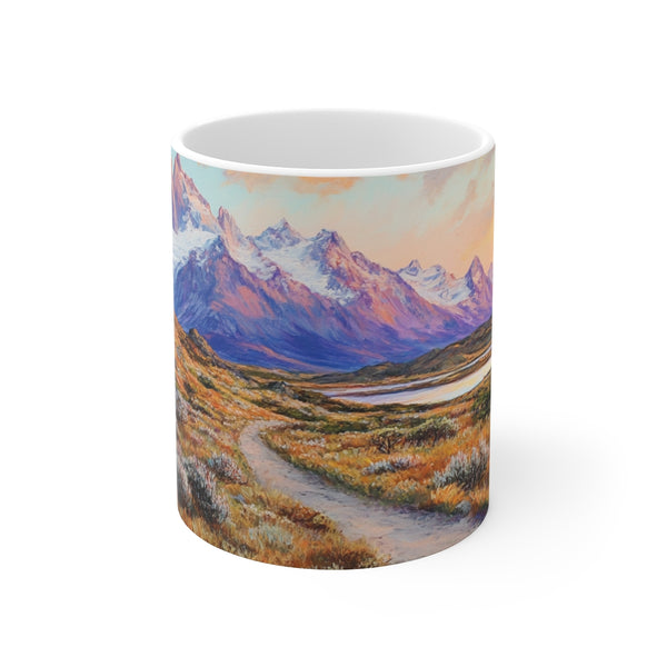 "Patagonia Adventure Coffee Mug: Explore South America's Untamed Beauty"